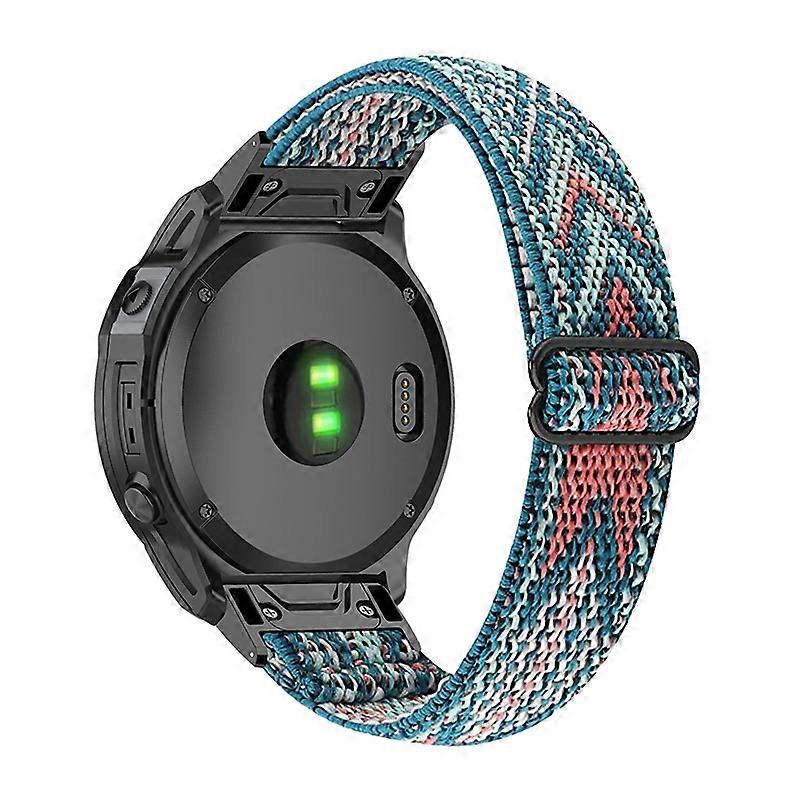 For Garmin Fenix Series 7X 6X Coros Vertix 2 Elastic Nylon Watch Strap Adjustable Bracelet Smart Wat
