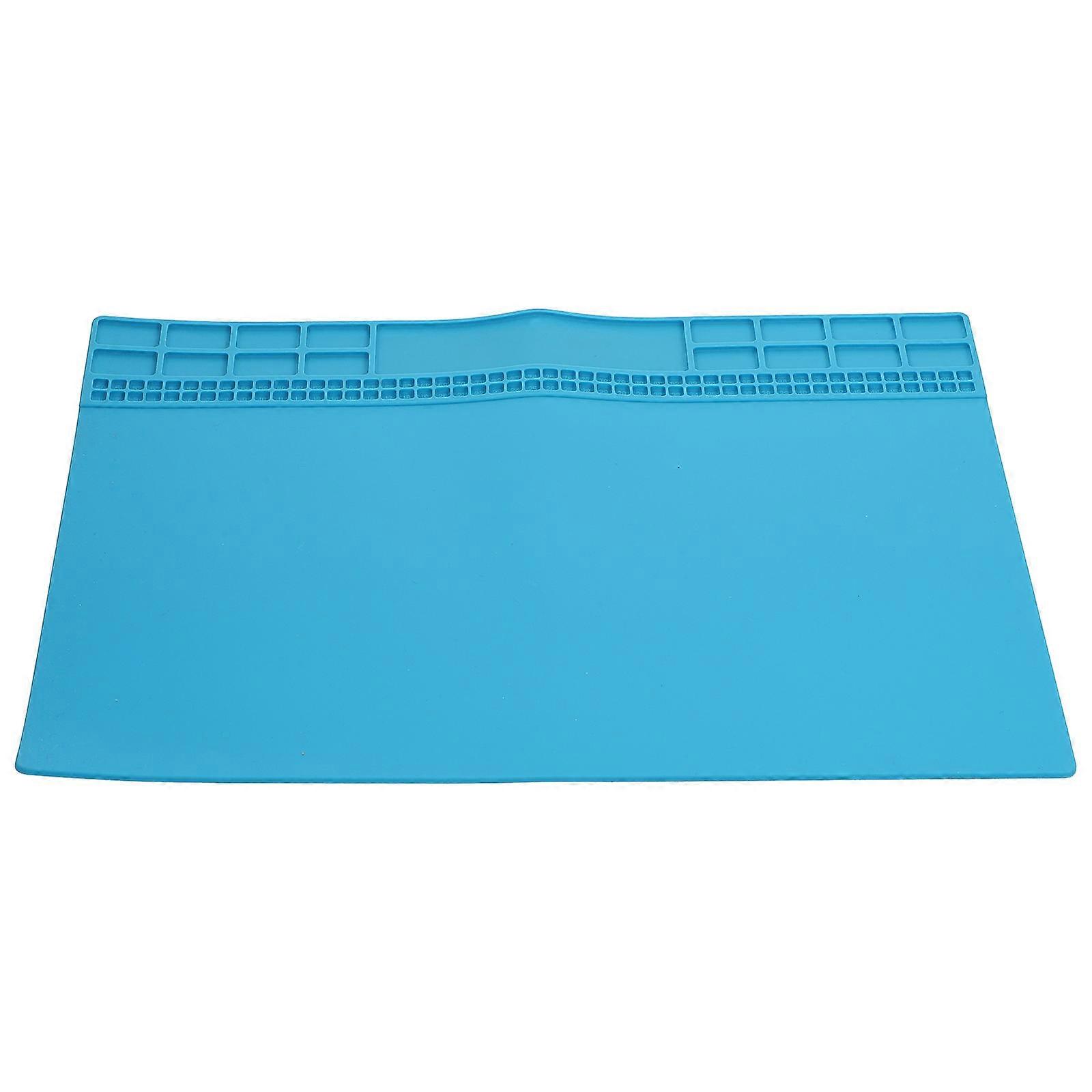 Electronics Repair Silicone Mat Heatproof Silicone Mat Men Women 35X25CM Rectangular Screw Parts Storage 1Pack