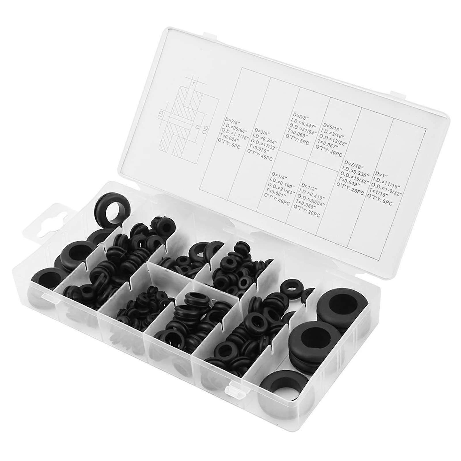 O Ring Assortment Kit, 50-Piece Nitrile O Rings for Sealing, Washers for Plumbing, Automotive, and DIY Projects