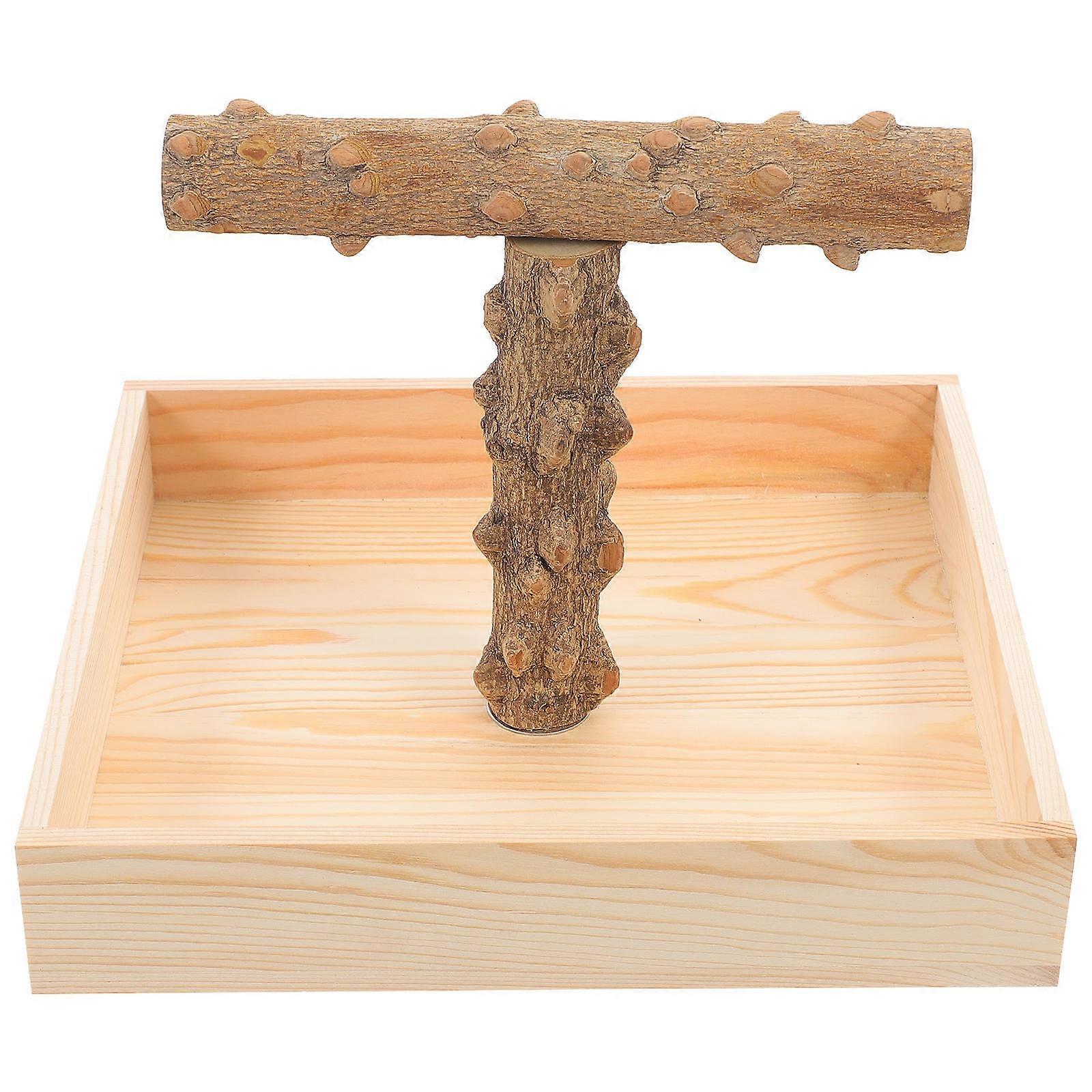 Portable Bird Perch Stand for Parrots, Parakeets & Cockatiels – Chewable Training Rack for Cages & Tabletop Use