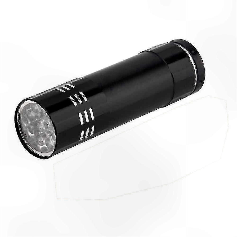 Mini Aluminum Multifunction UV Ultra Violet 9 LED Flashlight Torch Light Lamp