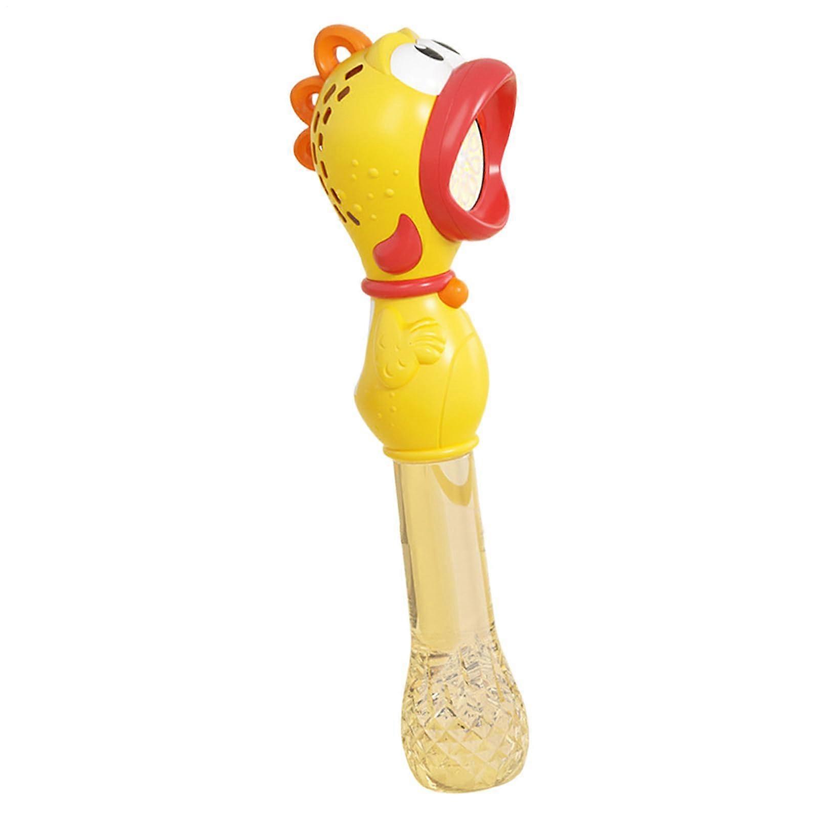 Bubble Maker Toy  1 PC Chicken Bubble Machine for Kids  140 ml Liquid Bubble Sticks  Rechargeable Handheld  Outdoor Fun