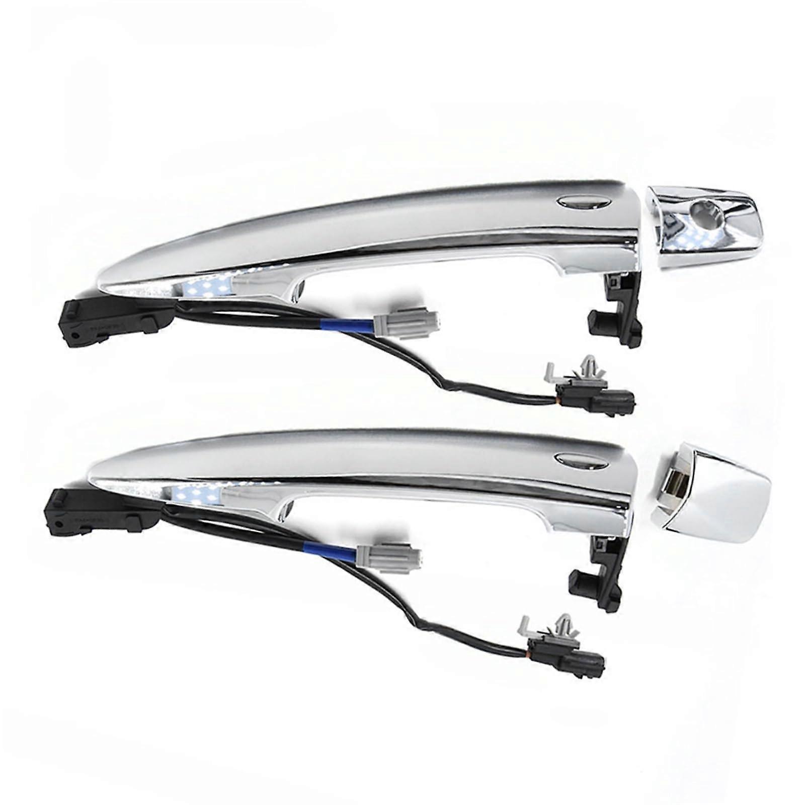 Exterior Door Handle Car 2Pcs For Nissan Leaf Maxima Front Left Right Silver ABS 826469N00A 806469N00A