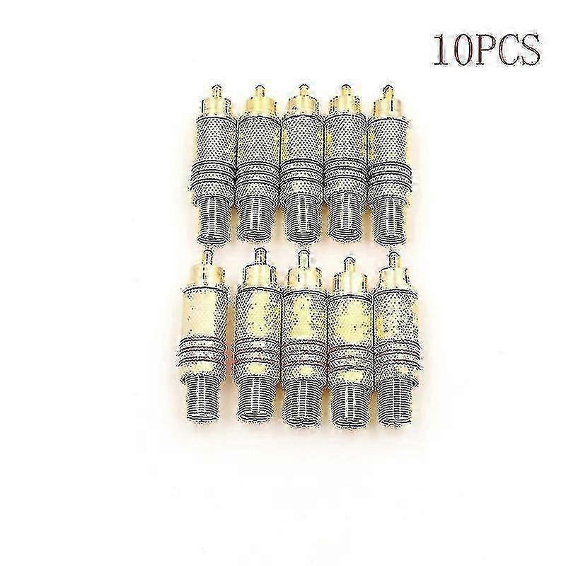10pcs Connector Plug Audio Vedio Red