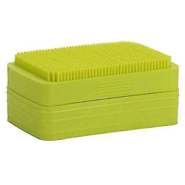 2-Piece Green Silicone Bath Box Set with Lid