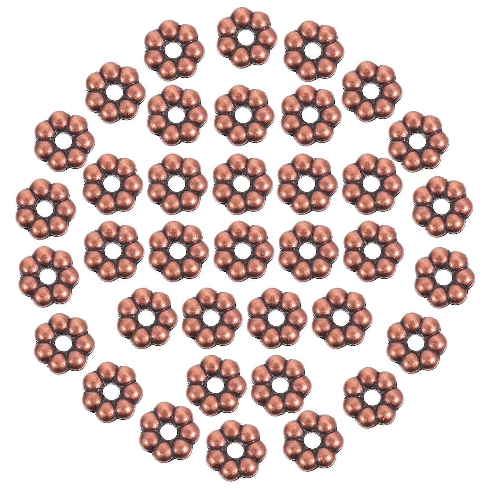 2000 Pcs Flowershaped Beads for DIY Jewelry Making and Craft Projects Coffee Plastic Beads
