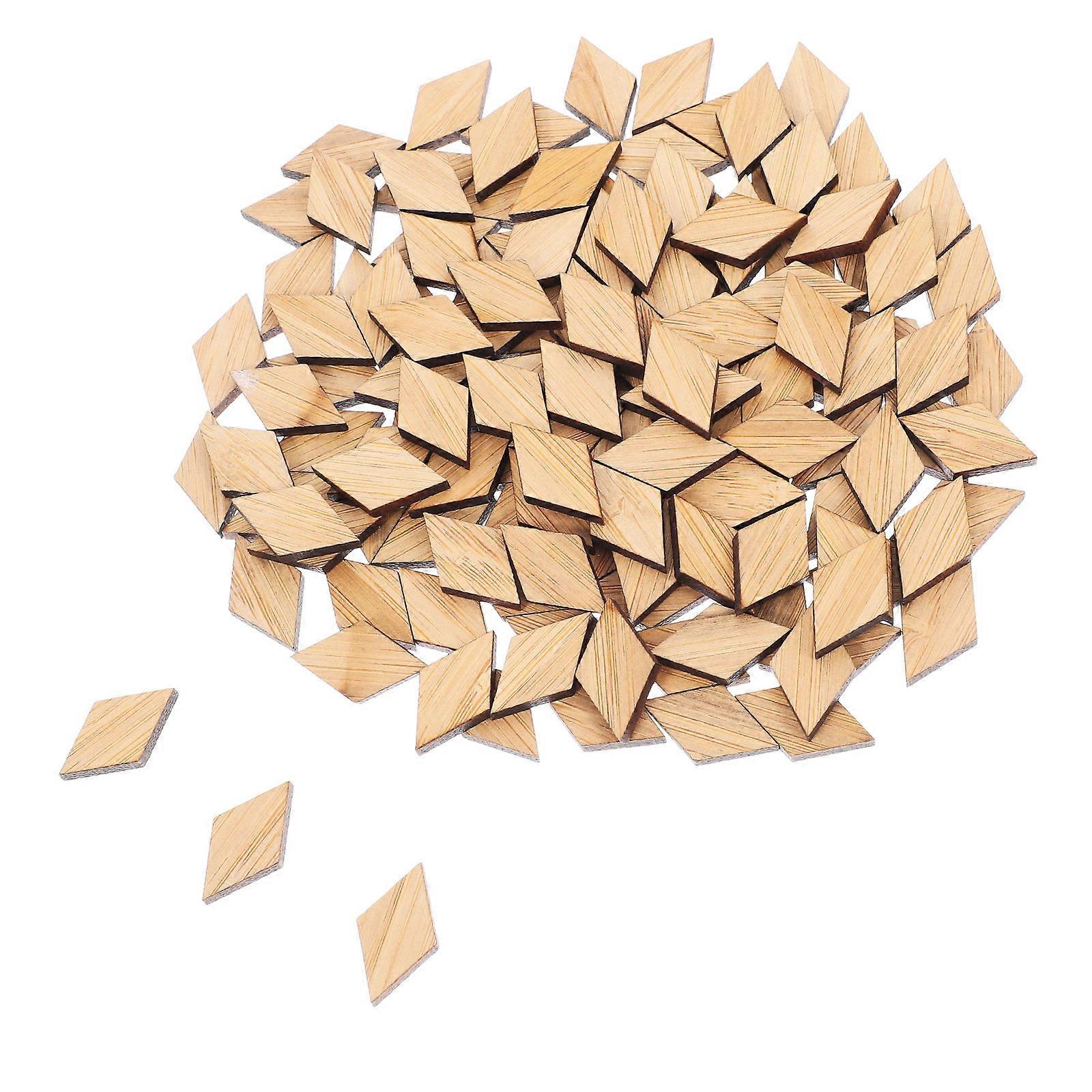 竹風ミニチュアフローリング装飾ドールハウスアクセサリーカーキ合成素材144個