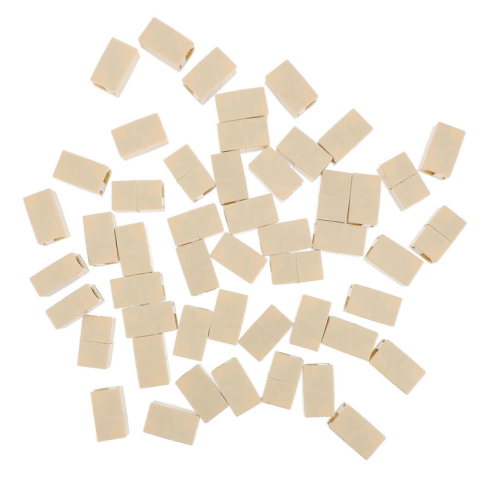 50PCS RJ11 Connectors for Telephone Line Replacement Inline Coupler