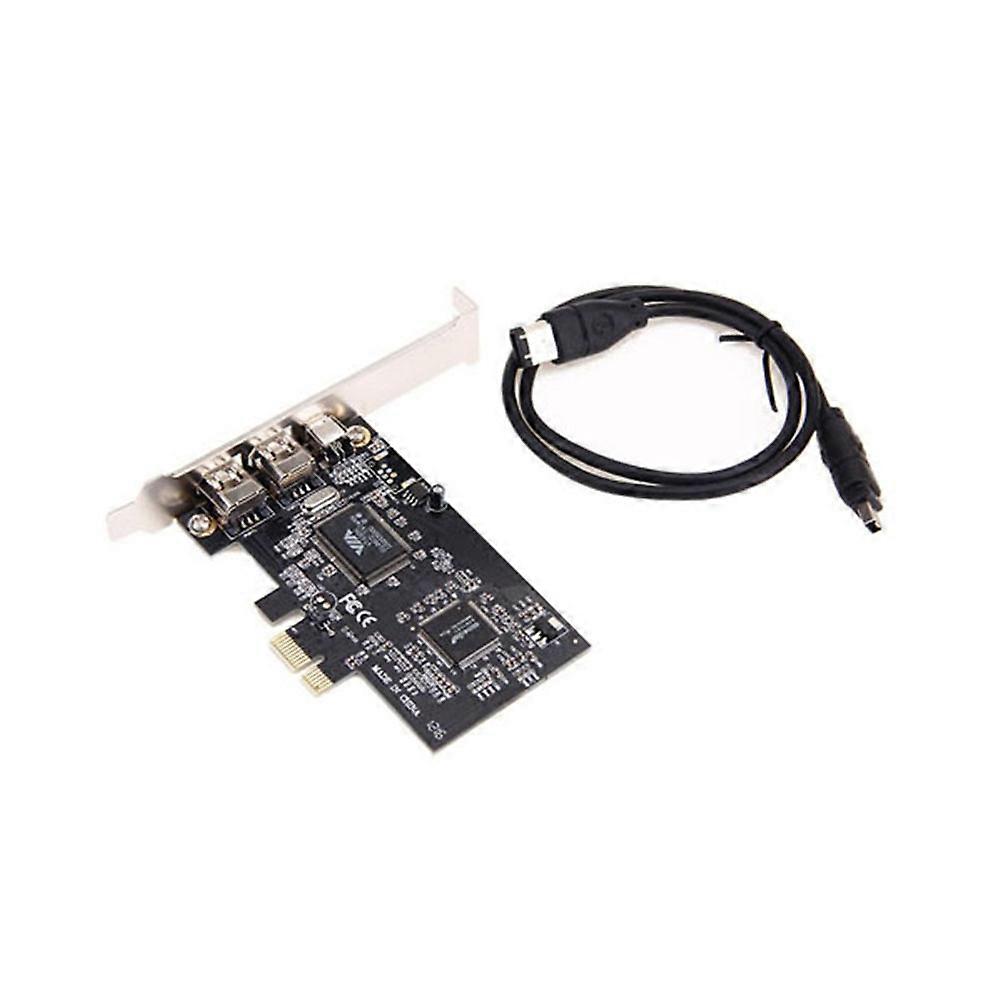 3 Ports PCIe Expansion Card For Data Transfer In Desktop PCs With Low Profile Bracket 1Set