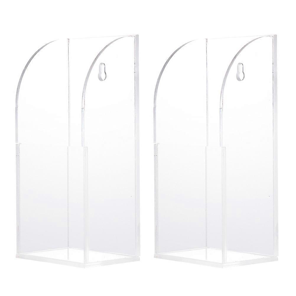 Wall Mounted Acrylic Storage Boxes Organizer for Remote Controls, Pens, Keys, Cosmetics – Transparent Design for Home & Office Use