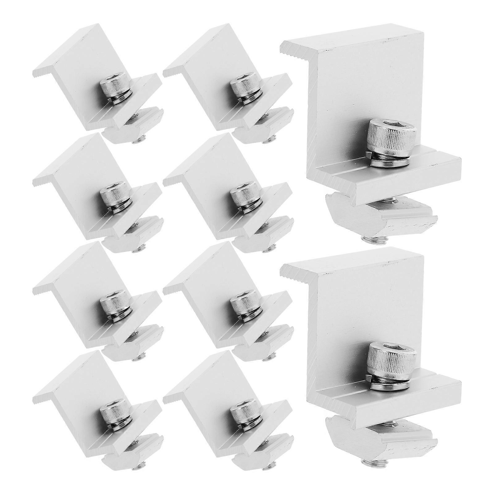 10Pcs Solar Roof Mount Kit For Solar Panel Users On Roofs Made From Aluminum Alloy With Enhanced Stability