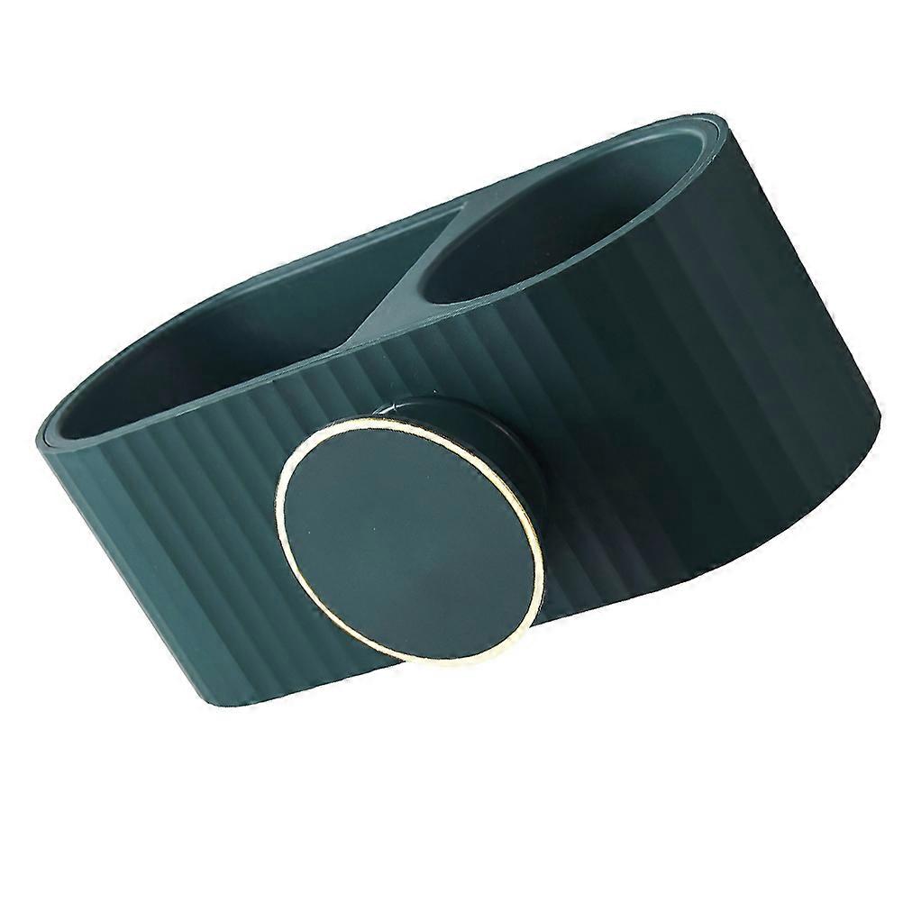 Wall Hanging Organizer in Green ABS Material for Bathroom Hair Dryer Storage 1Pc