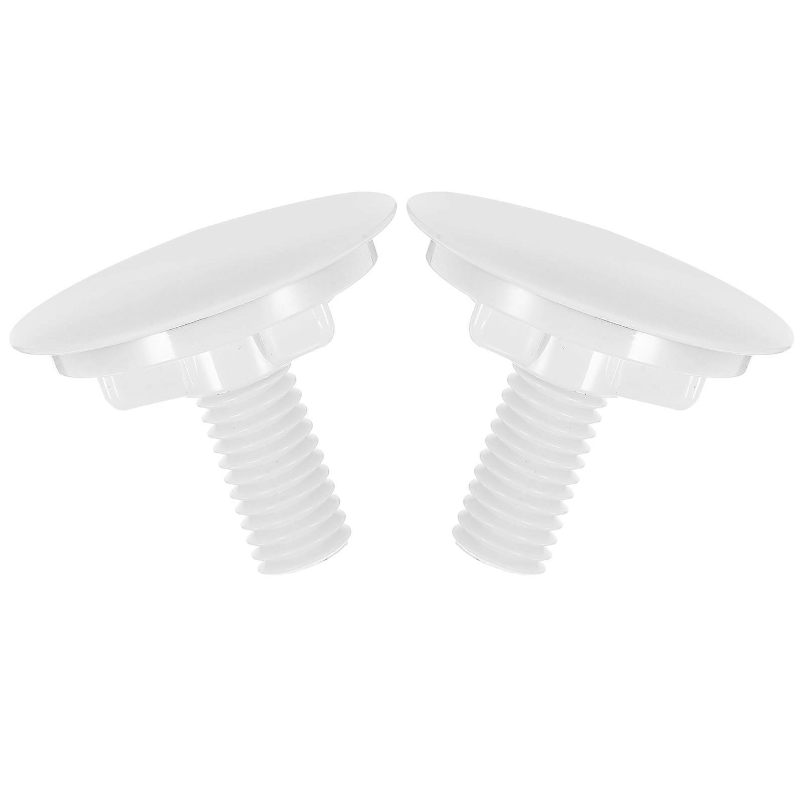 Multi-Functional Sink Cover Set 2Pcs Square Plug for Bathroom Sink Decorative Use Minimalist White Sealing