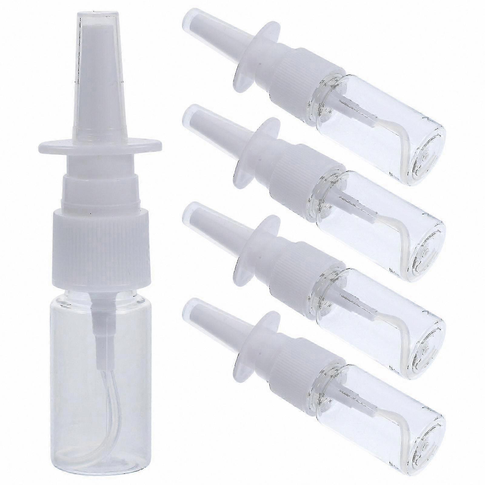 Leakproof Refillable Nasal Spray Bottles - 5 Pack Empty Sprayers for Personal Use