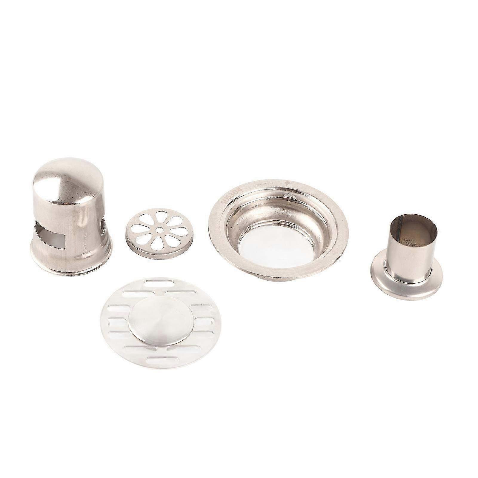 Stainless Steel Shower Floor Drain with Round 7.5cm Design - Dual-Use Bathroom Drainage Gully for Enhanced Leak Prevention