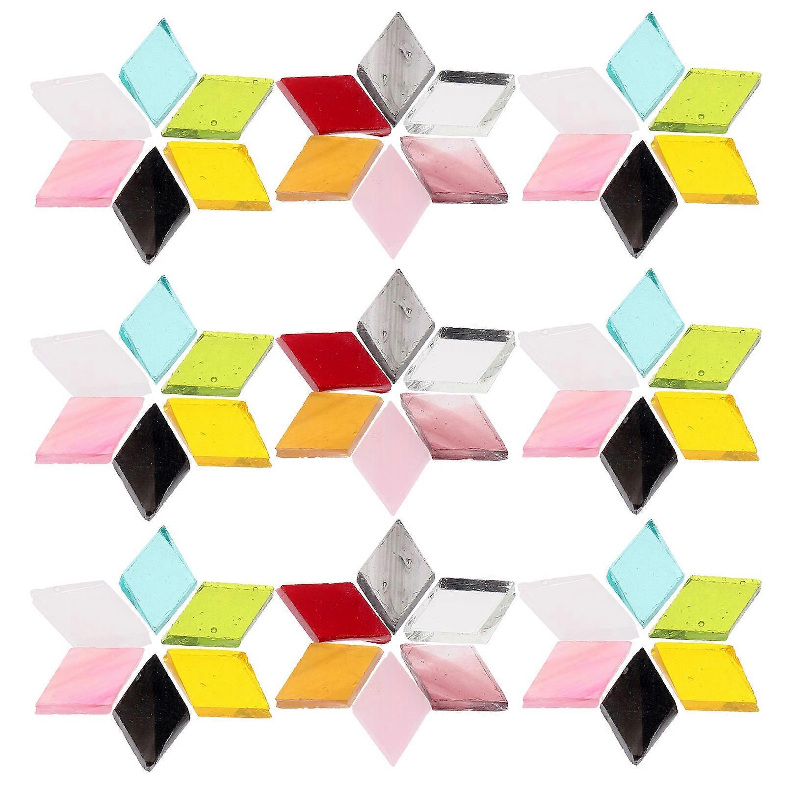 Mosaic Design Glass Tiles for Handicrafts Diy Crafts Assorted Color for 1bag