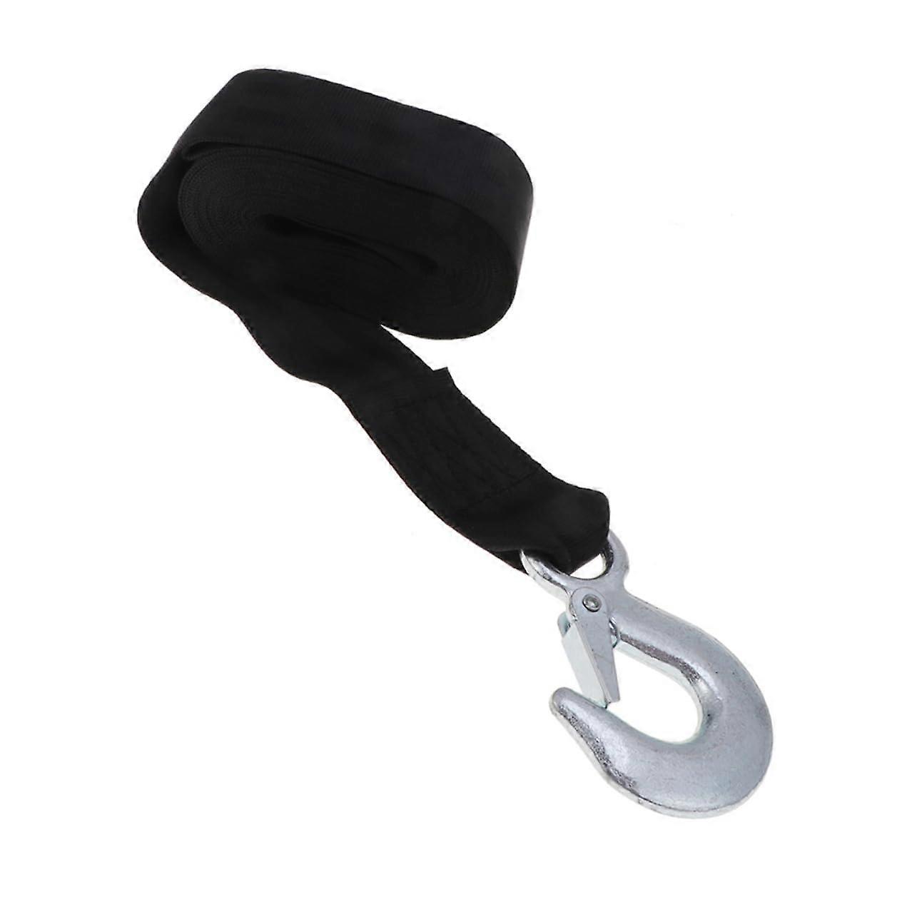 Nylon Elastic Tow Rope with Hooks, Heavy-Duty Recovery Strap for Cars, SUVs, and Trailers, Rust-Resistant, Durable