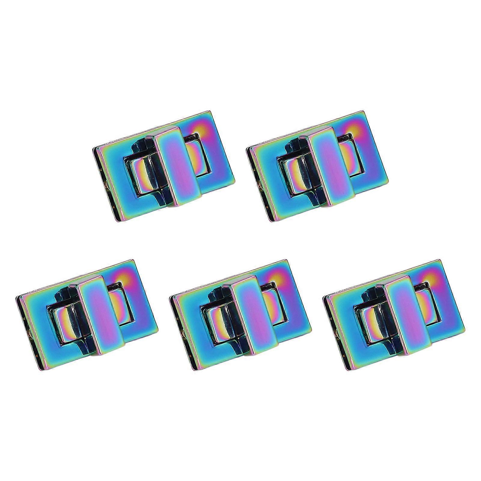 5 Set Colorful Twist Locks 33x20mm Durable Bag Closures for DIY
