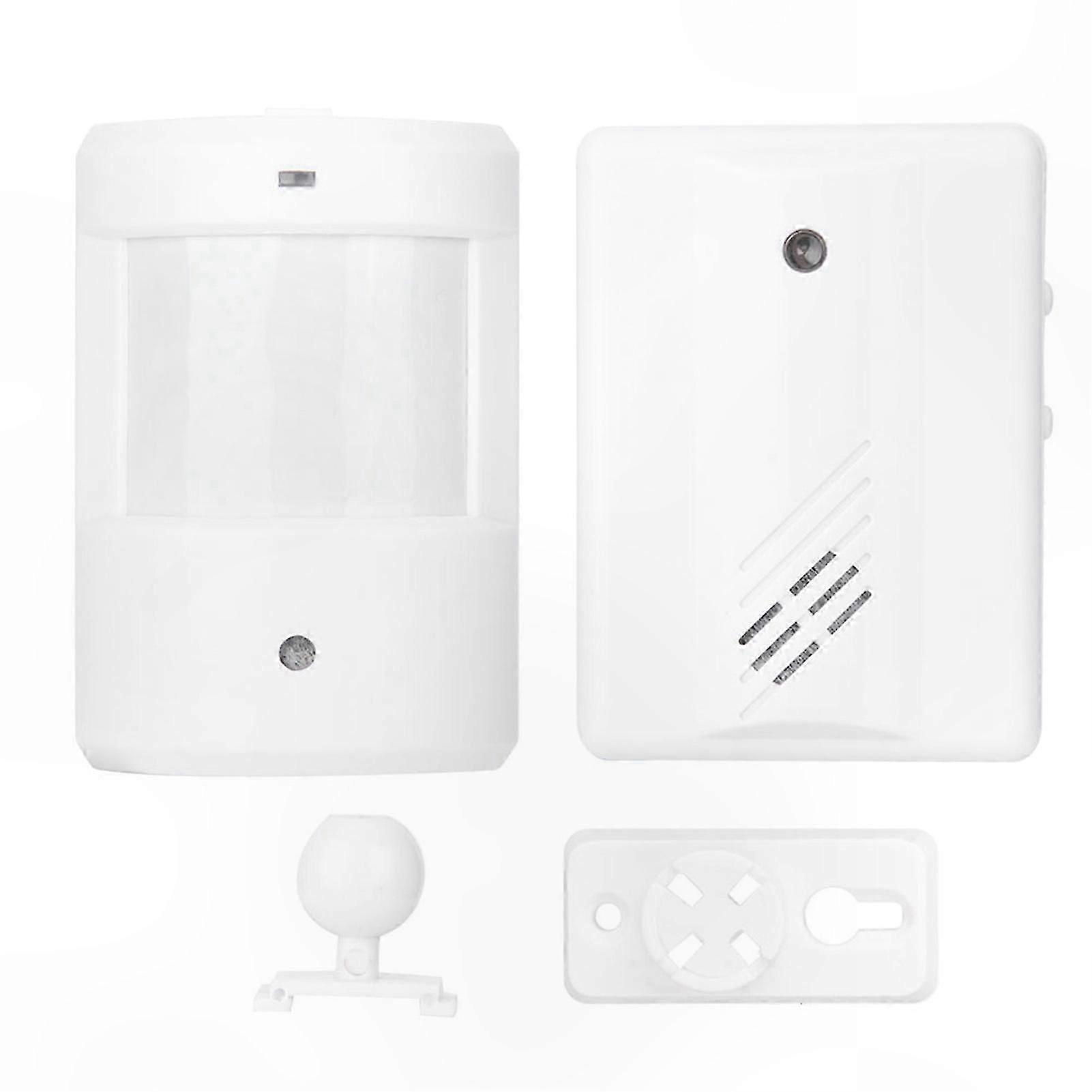 Wireless Infrared Motion Sensor Door Entry Detector with Welcome Greeting Feature Split Design