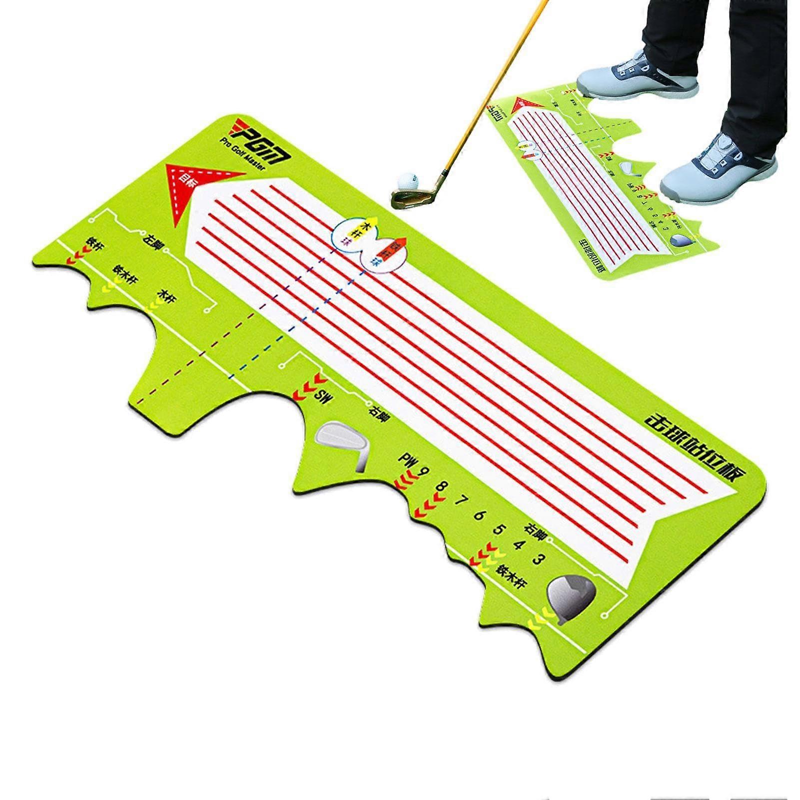 Golf Training Mat with Rubber Bottom  Portable Swing Practice Tools for Pros, Beginners