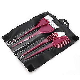 Professional Hair Dyeing Brush Set with Storage Bag - 3 Pieces