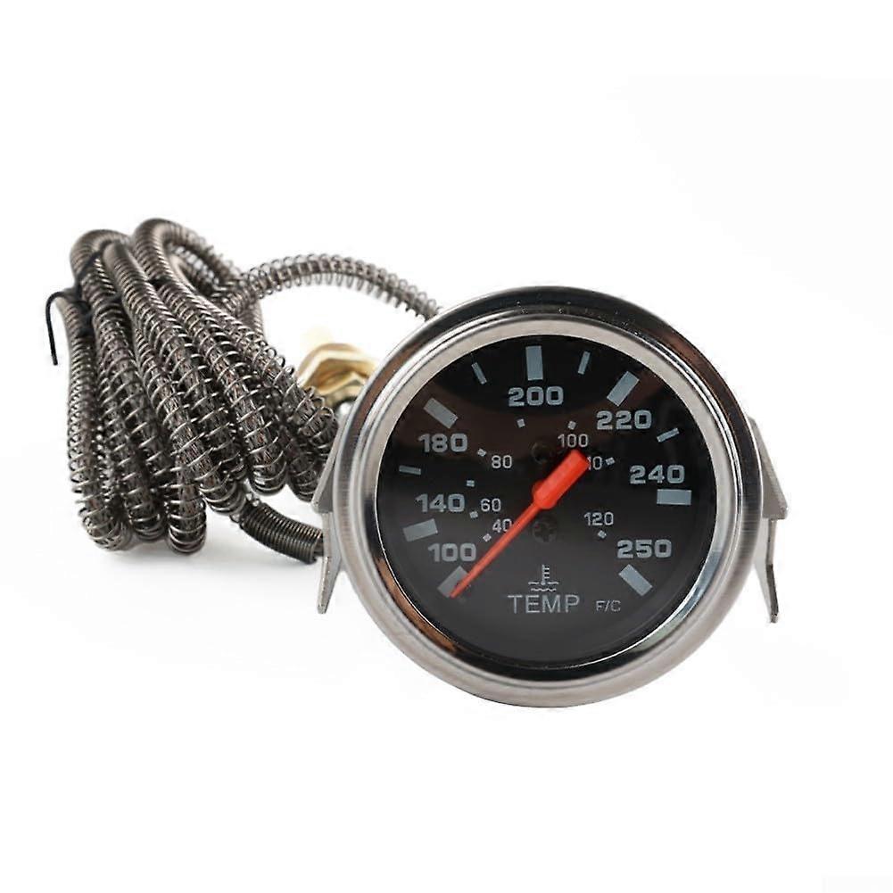Mechanical Water Temperature Gauge 12V 52mm with Integrated Sensor for Accurate Engine Temperature Monitoring