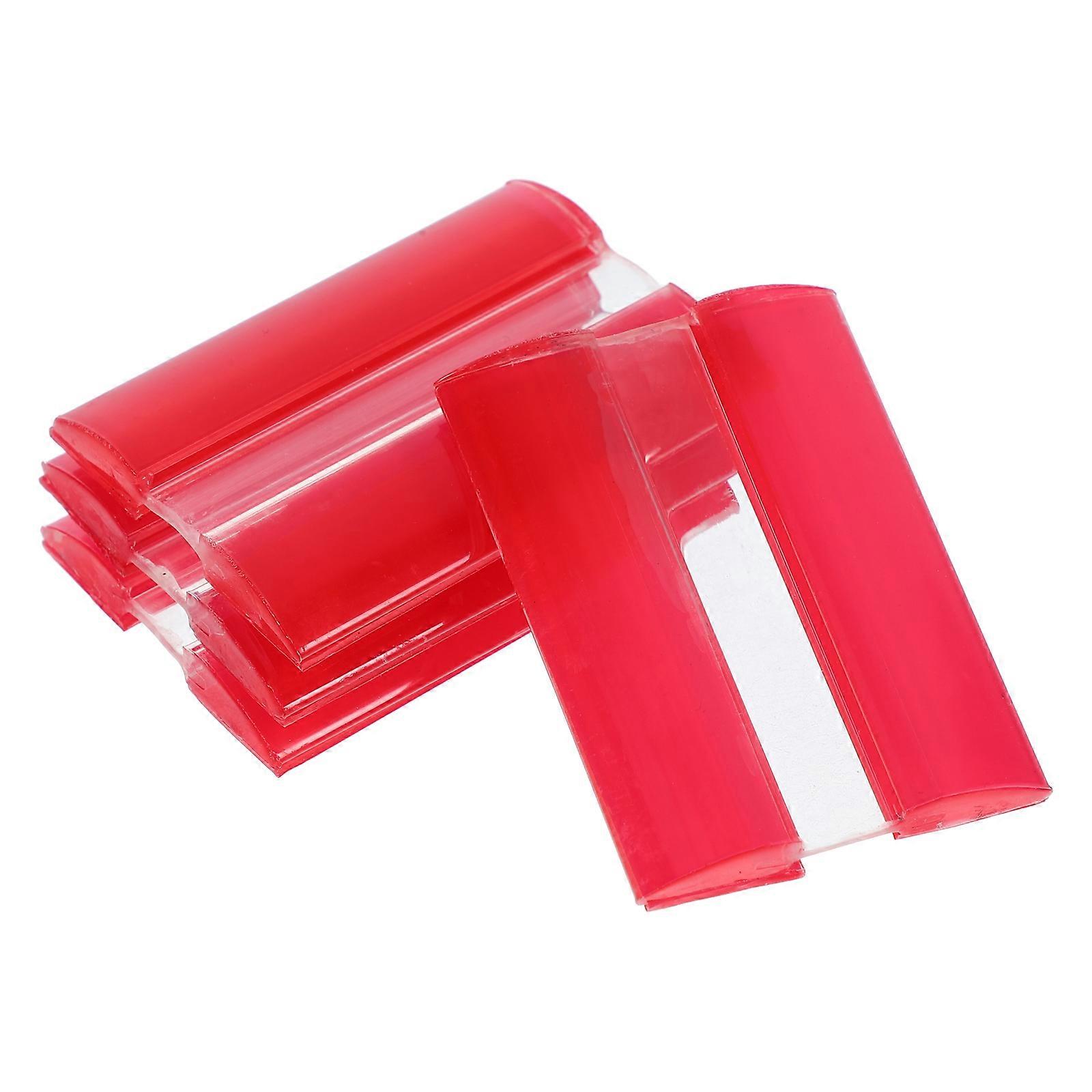 Self Adhesive Transparent Acrylic Hinges for Cabinets 4Pcs Clear Mini Locks