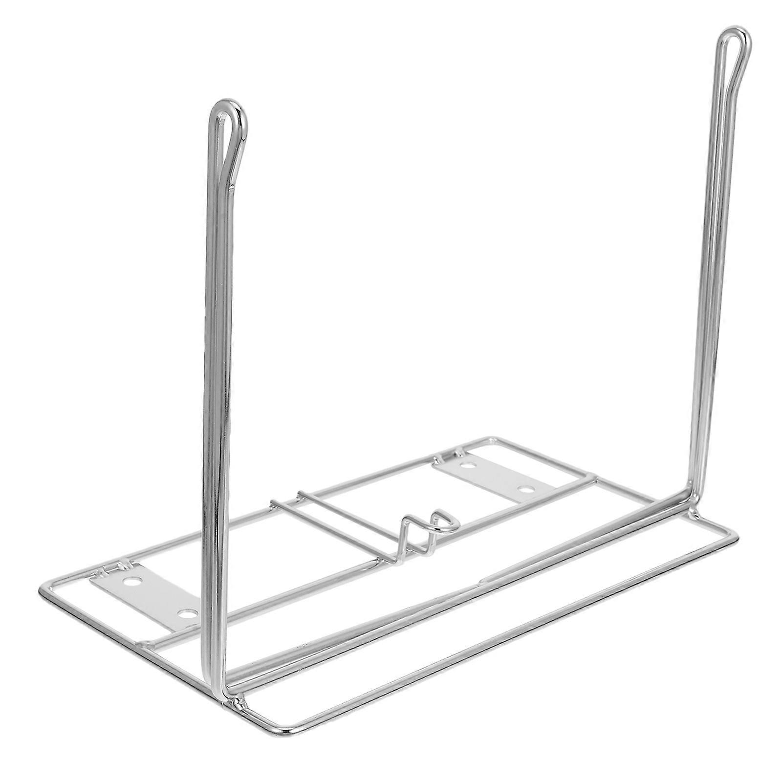 Retail Bag Holder T-Shirt Bag Mounted Structure Iron Silver for Supermarkets Grocery Stores 1Pcs