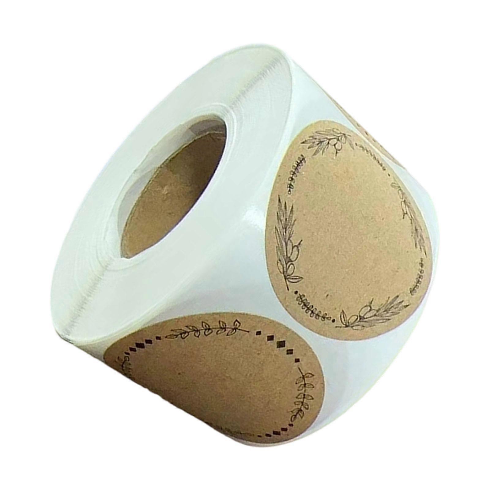 500Pcs Adhesive Round Sticker Multipurpose Seal Labels For Baking Good Packaging And DIY Homemade Crafts Jar Bottles Multicolor