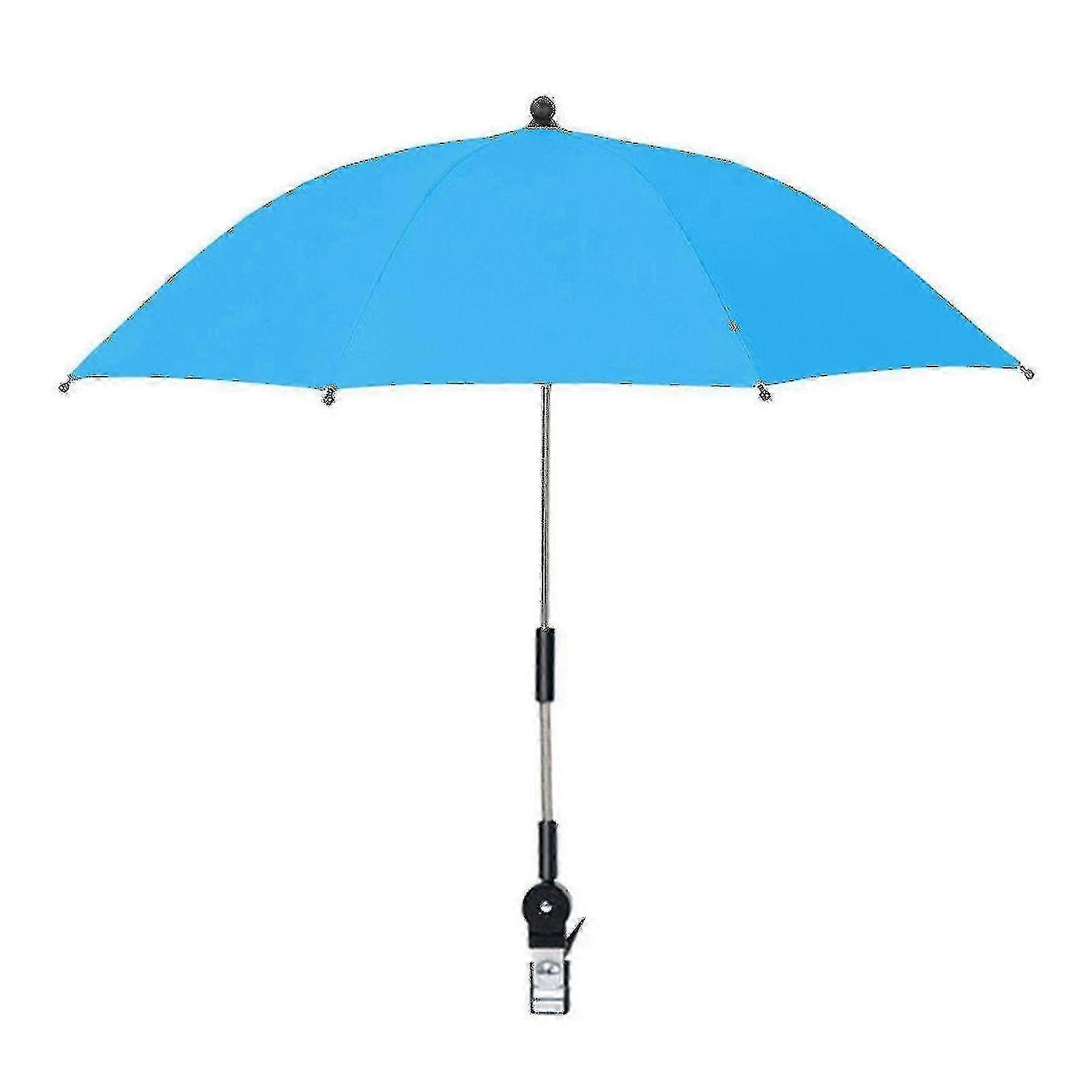クリップ付きユニバーサルクランプ付き椅子の傘 360調節可能なビーチパラソル