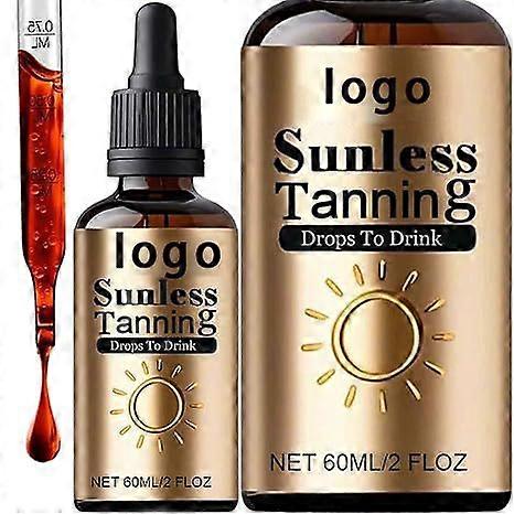 Self Tanning Lotion 60ml, Sunless Bronzing Drops for Natural Tan, Hydrating & Long-Lasting, 3-Year Shelf Life
