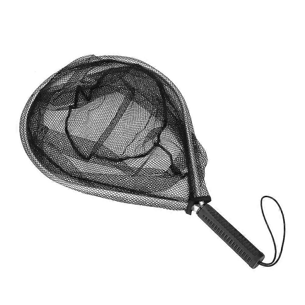 Durable Fly Fishing Landing Net Mesh Aluminum Alloy Hoop with Comfortable Handle Accessory