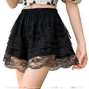 Braguitas tipo slip para debajo de vestidos, ropa interior anti-rozaduras, braguitas tipo bóxer de encaje en capas, braguitas de seda de hielo, braguitas de seguridad blancas, talla XL