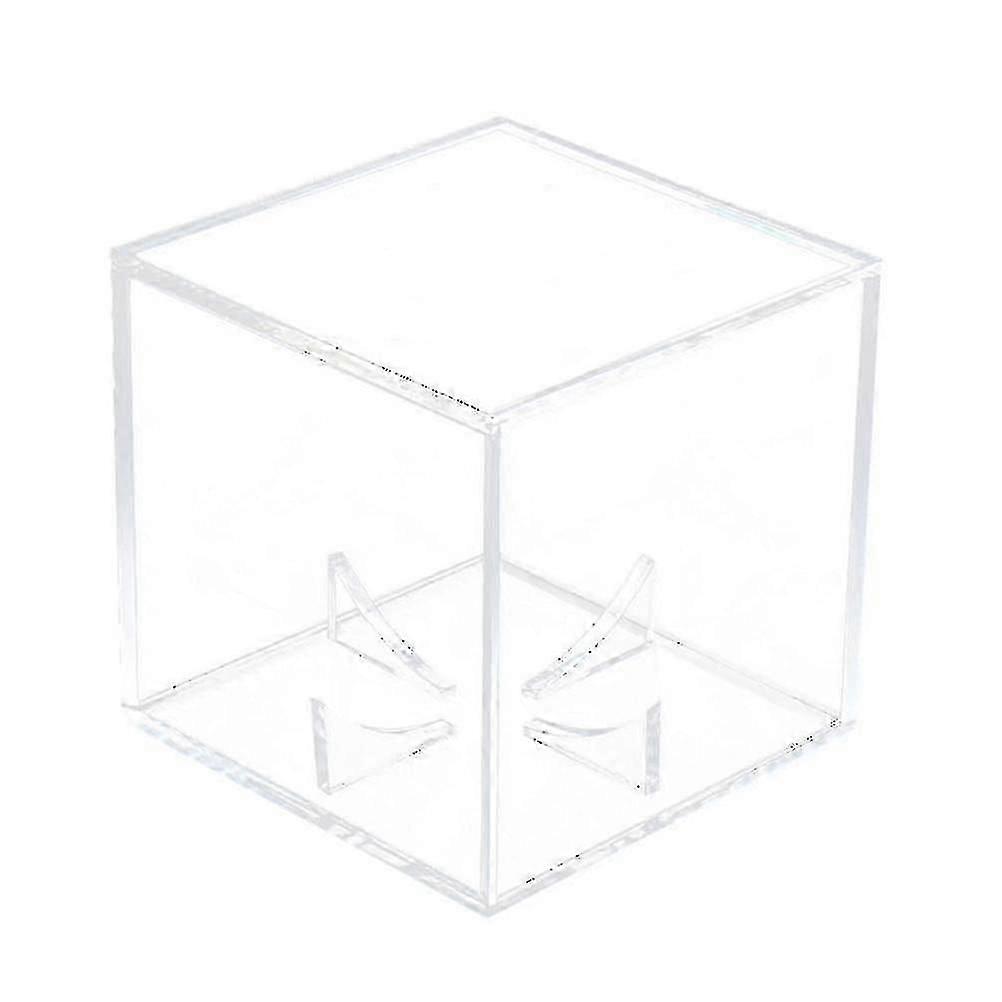 1 Pc Tennis Ball Case Transparent Square Acrylic Baseball Display Stand Storage Box Holder For Player Fan