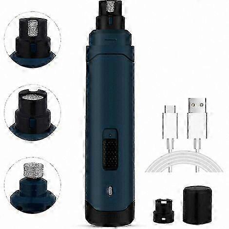 Ultra Quiet Pet Nail Grinder with USB Charging, 2-Speed for Dogs, Cats & Rabbits, 50dB Low Noise Electric File Tool