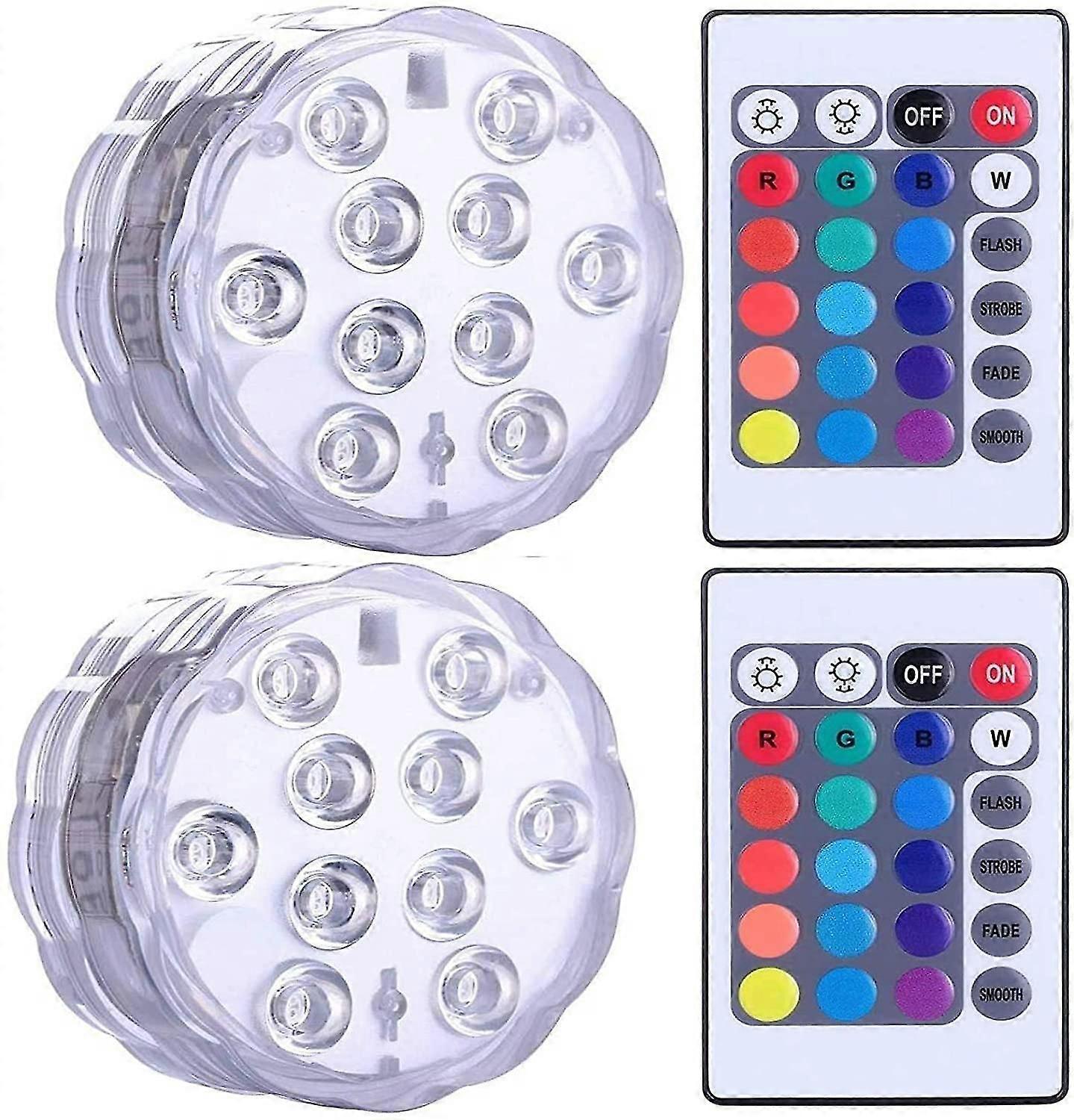 Submersible Led Lights, Multicolor Lights Waterproof Underwater Light
