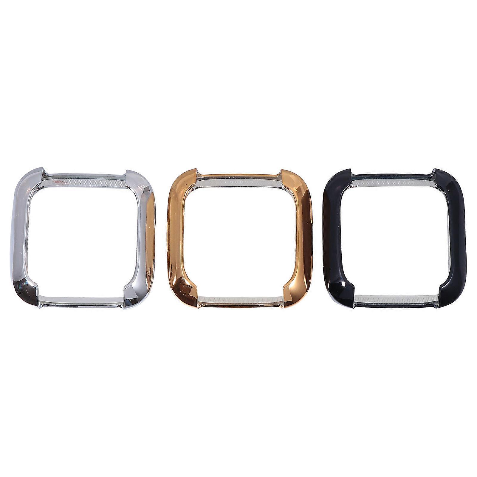 Watch Protective Cover with Durable TPU Material for 3pcs Black