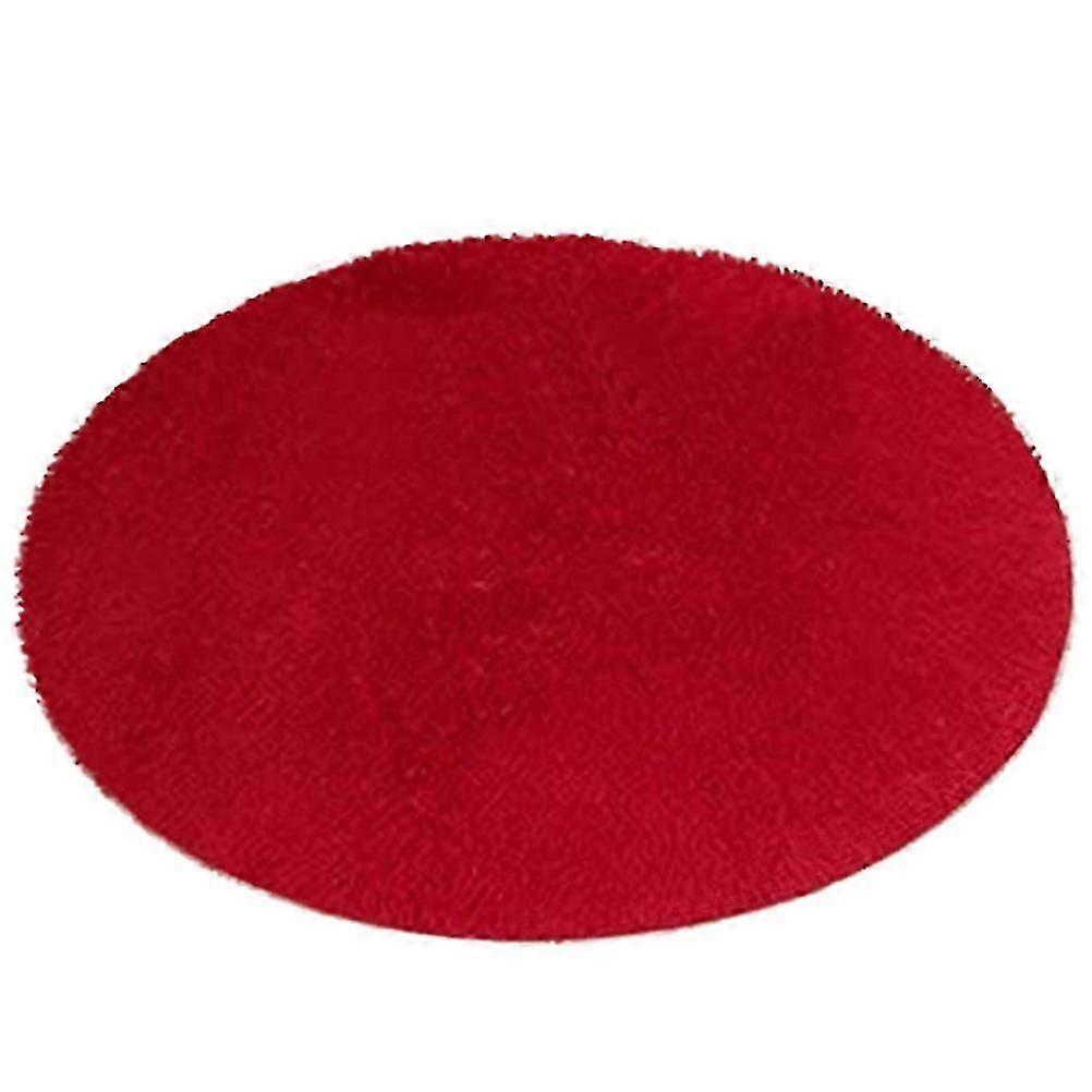 Soft plush round carpet for bath and bedroom - 40cm non-slip floor mat
