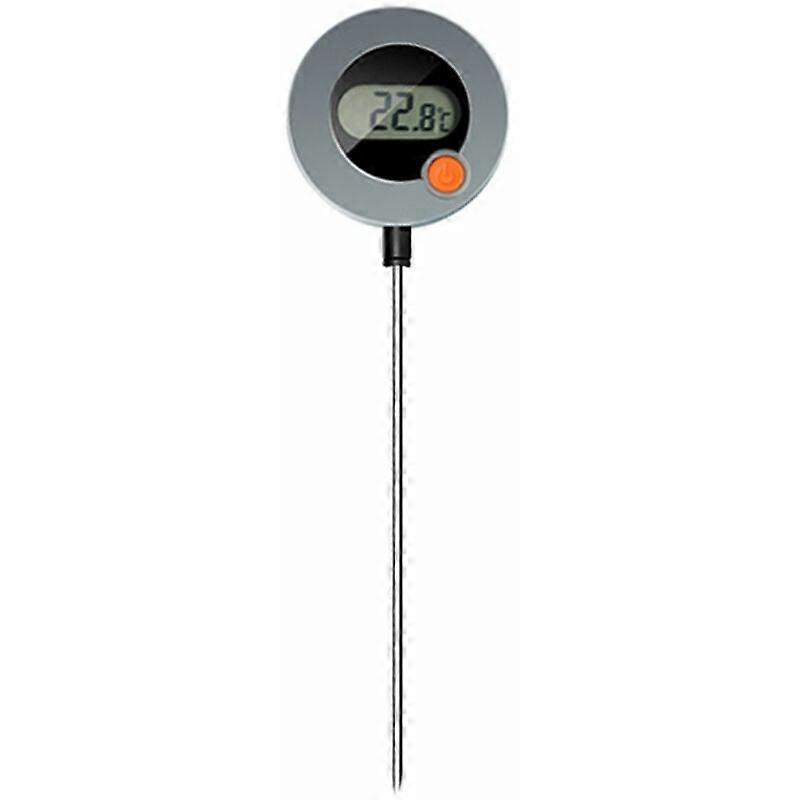 Food cooking measurement with adjustable electronic folding thermometer