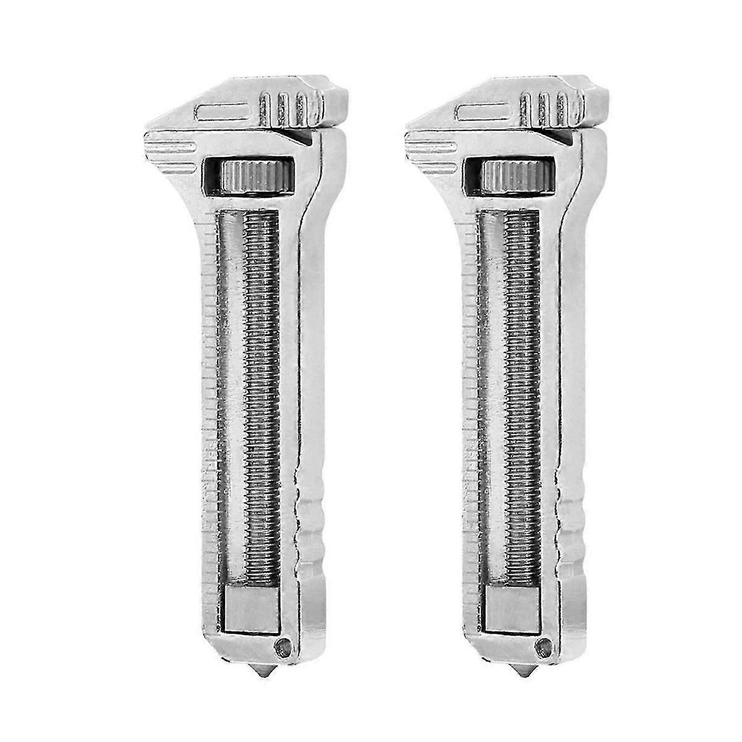 Mini Multitool Wrench,Compact Multitool, Multifunctional Beer Bottle Opener,Mini Spanner for Repairing Camping Hiking-A