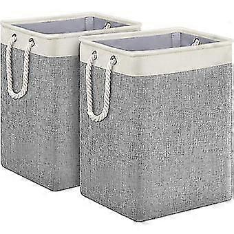 Laundry Baskets 2 Pack Laundry Hamper Large Clothes Hamper 20" Height Tall Basket With Durable