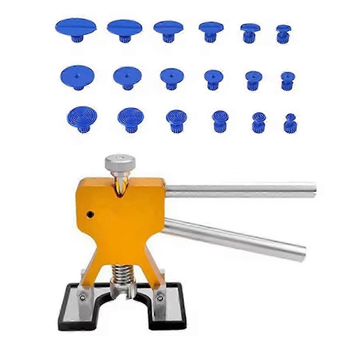 19Pcs Car Dent Puller Kit Premium Sturdy Car Dent Remover Paintless Metal Puller Dent Hail Pit Repa