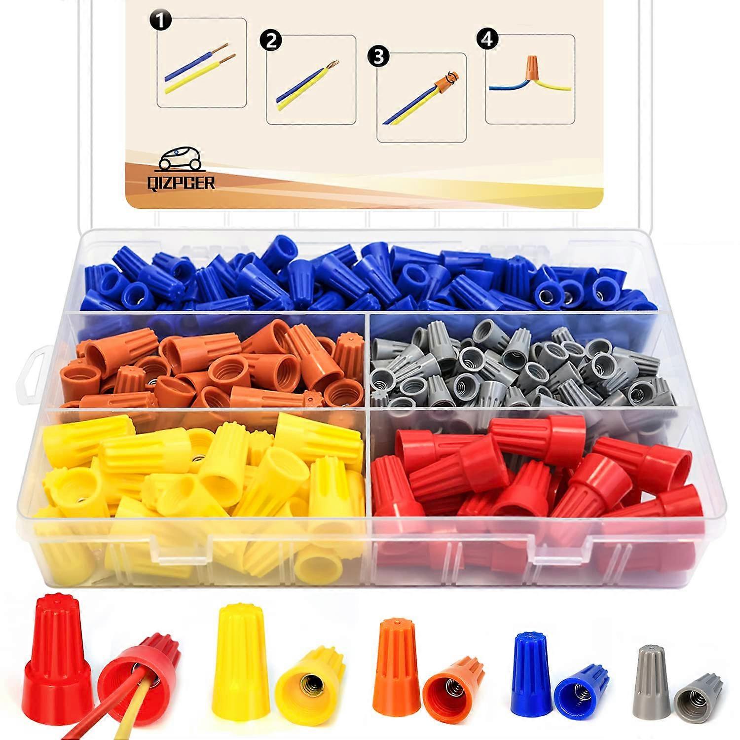 330 Pcs Wire Connectors Nuts Kit - Electrical Twist Wiring Splice