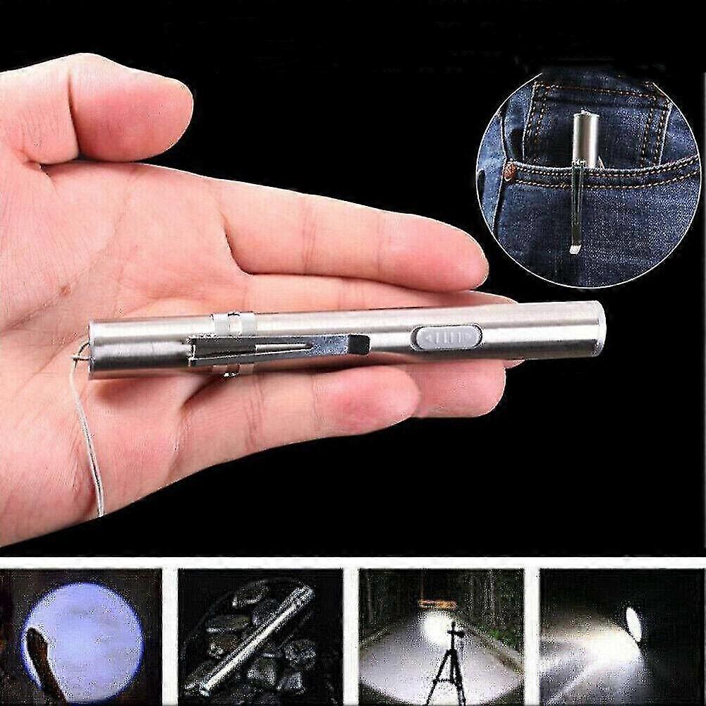 10000 Lumen LED Flashlight, USB Rechargeable, Pen-shaped Portable Multi-purpose