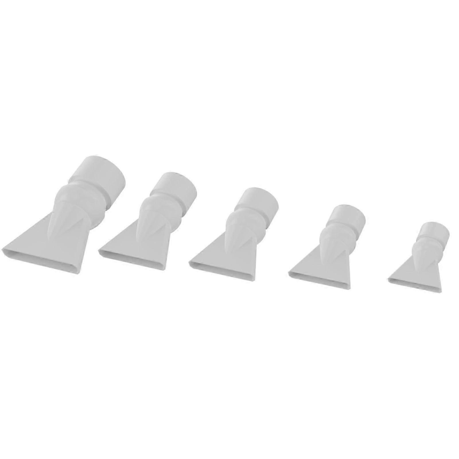 5 x Duckbill Nozzle, Water Pipe Connector, Adjustable Water Flow for Household, Aquariums, and Water Pumps, White Water Outlet, 5Piece Set