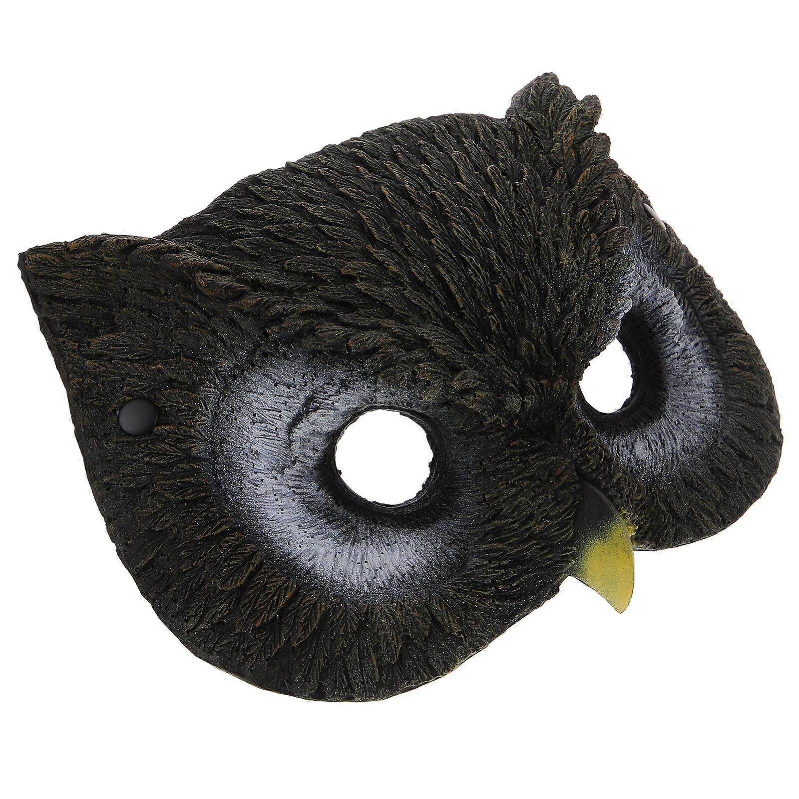 Masquerade Owl Mask Owl Shaped Mask for Party Use 2Pcs Realistic Animal Design