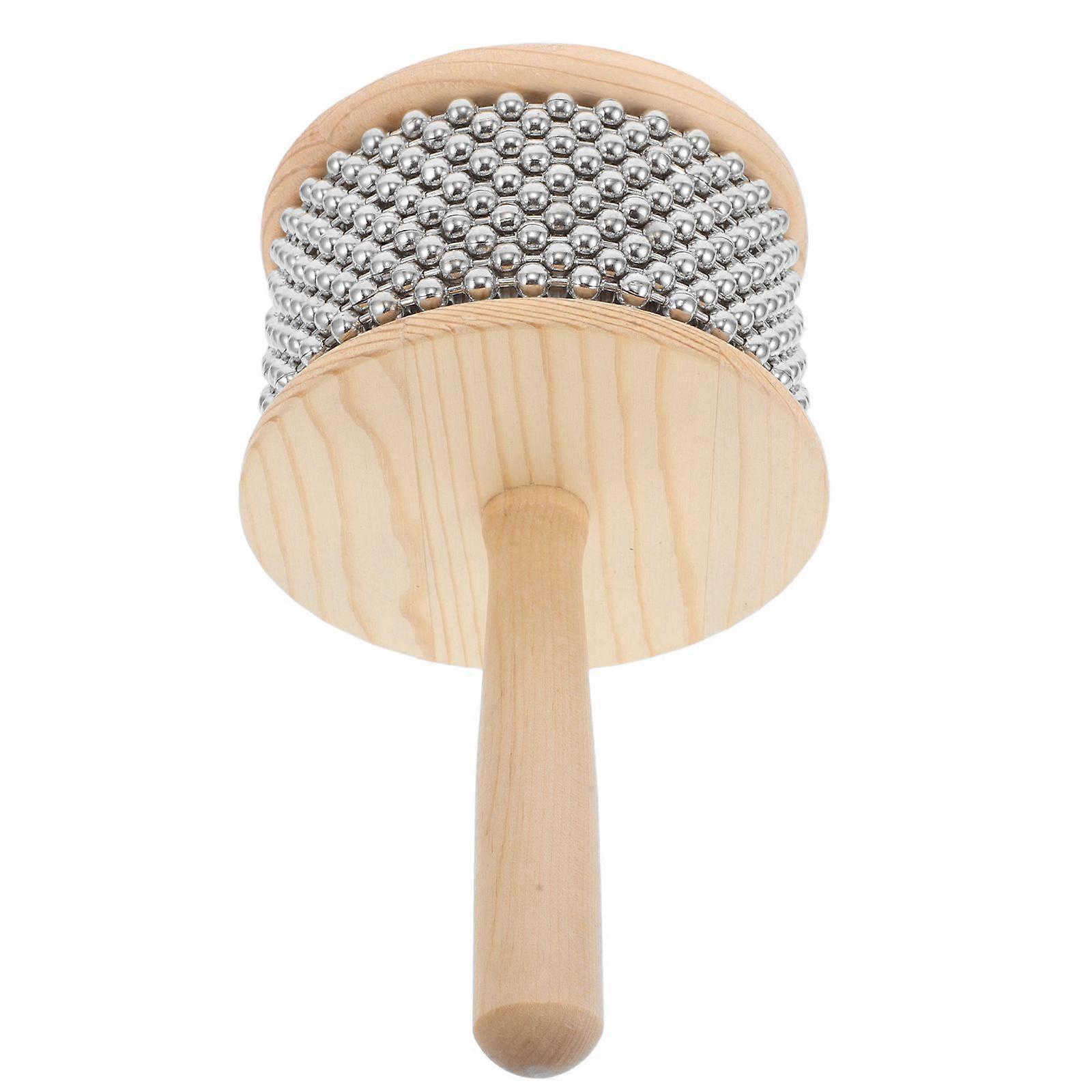 Wooden Cabasa Percussion Instrument for Playing 4Pcs Hand Percussion Tools