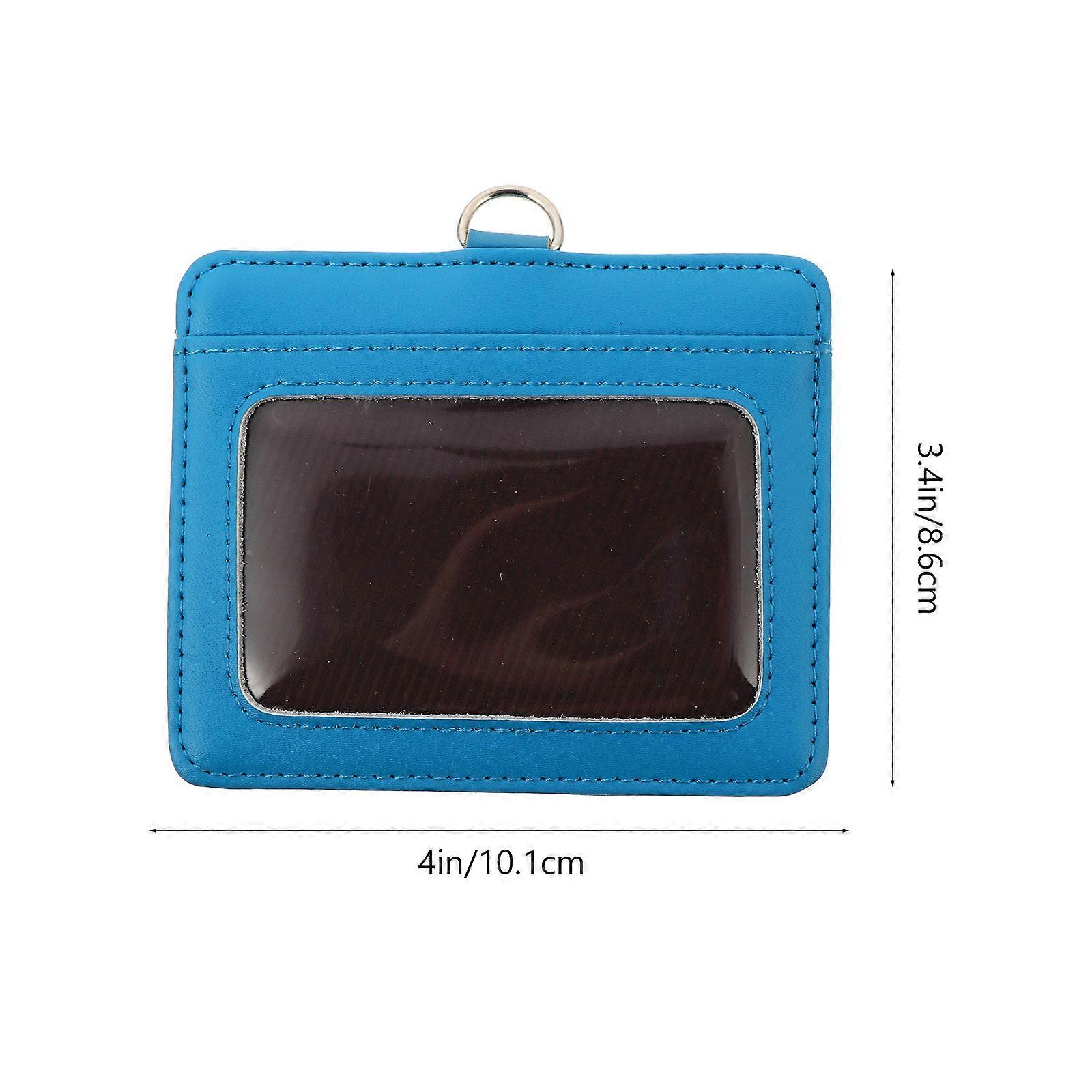 Blue Id Holder for Bus and Employee Cards with Rope 1Pcs