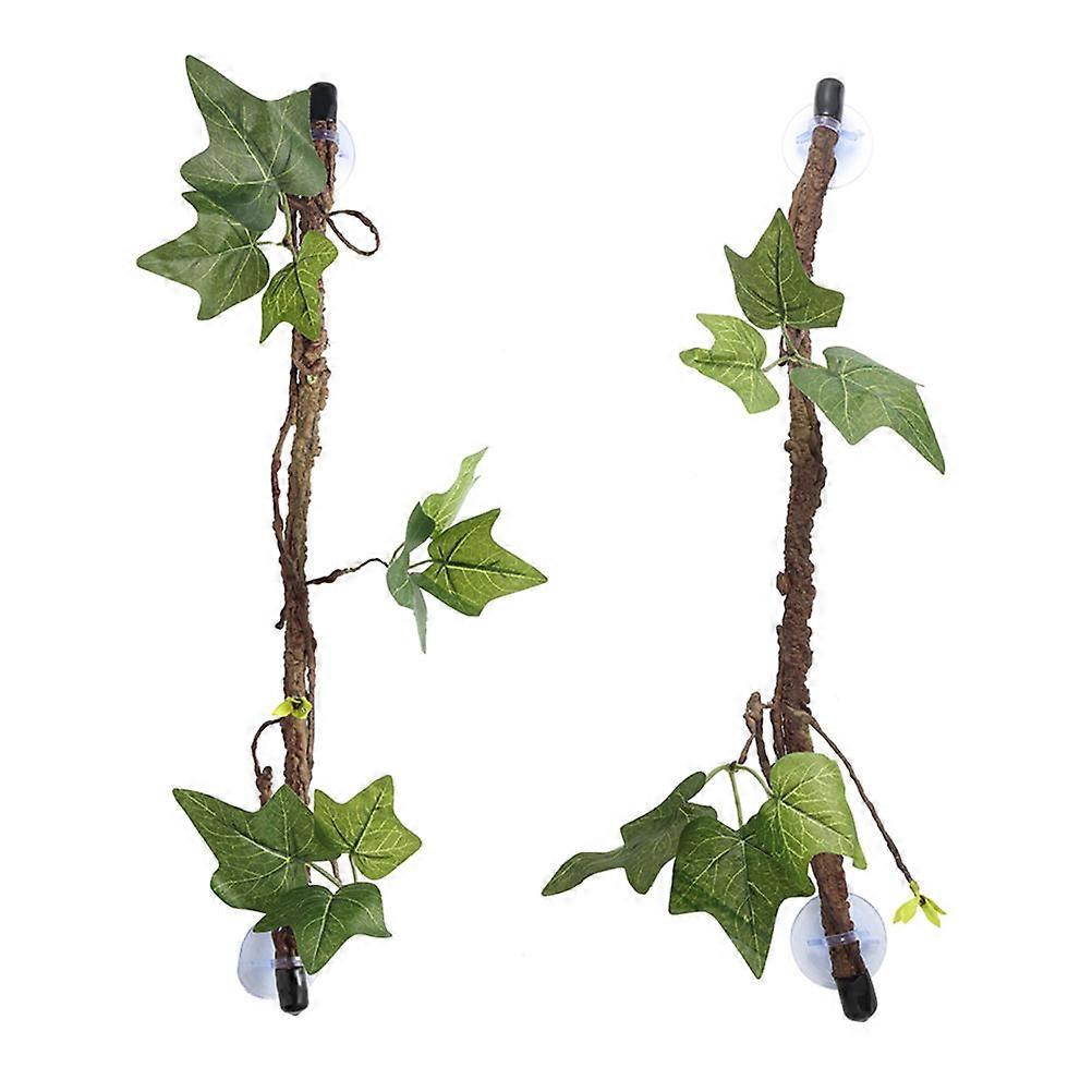 Reptile Jungle Vines Plastic Climbing Decor for Terrarium 4Pcs