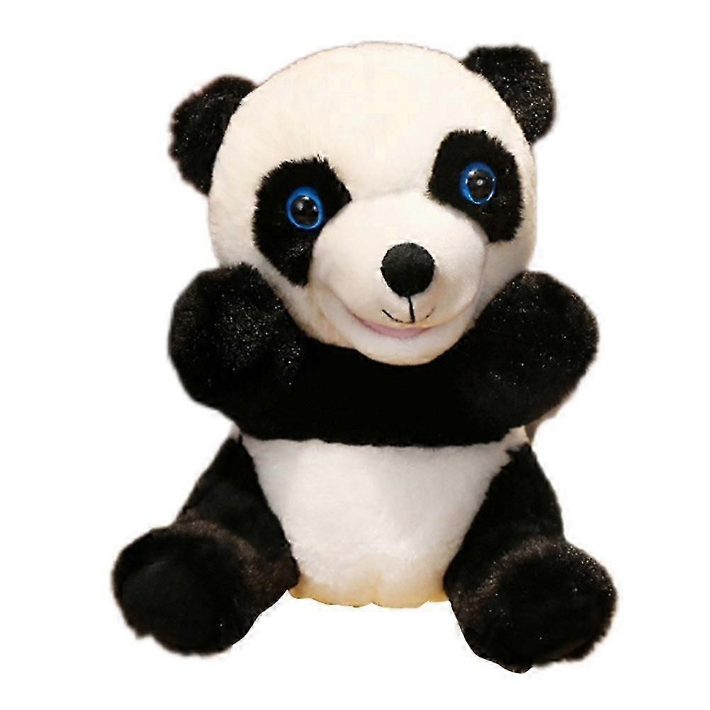 ぬいぐるみハンドパペットロバラムパンダウサギソフトぬいぐるみ動物ハンドパペットおもちゃストーリーテリングギフト子供大人-2025